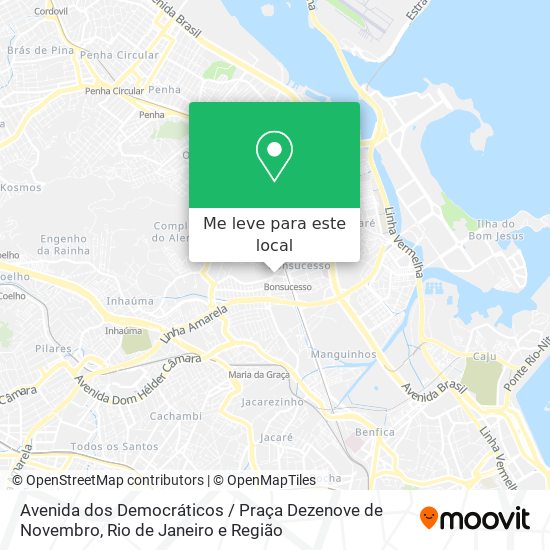 Avenida dos Democráticos / Praça Dezenove de Novembro mapa