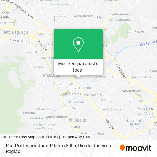 Rua Professor João Ribeiro Filho mapa