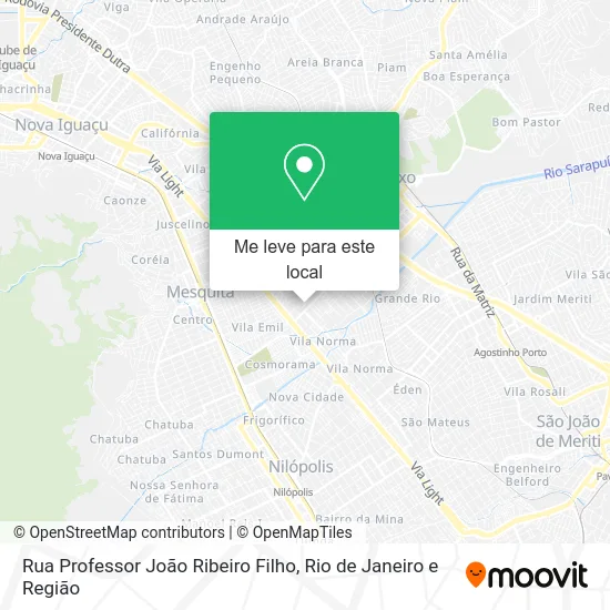 Rua Professor João Ribeiro Filho mapa