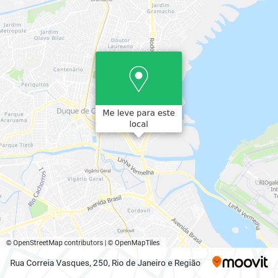 Rua Correia Vasques, 250 mapa