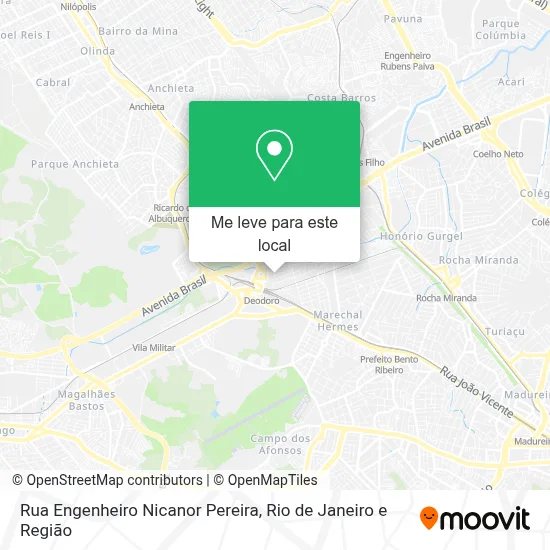 Rua Engenheiro Nicanor Pereira mapa