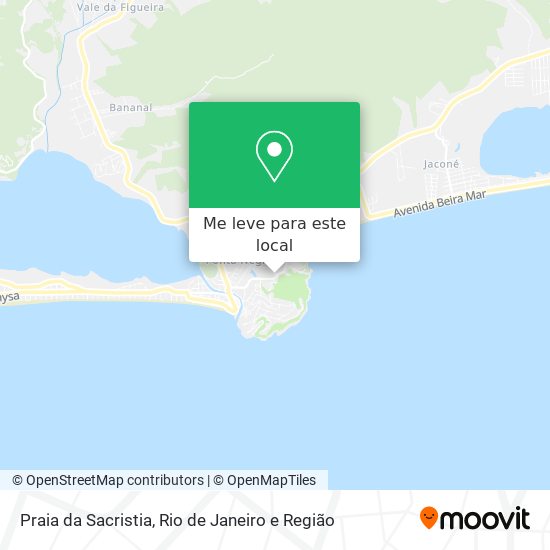 Praia da Sacristia mapa