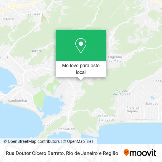 Rua Doutor Cícero Barreto mapa