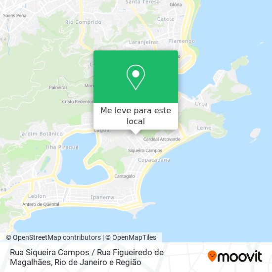 Rua Siqueira Campos / Rua Figueiredo de Magalhães mapa