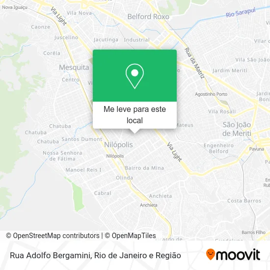 Rua Adolfo Bergamini mapa