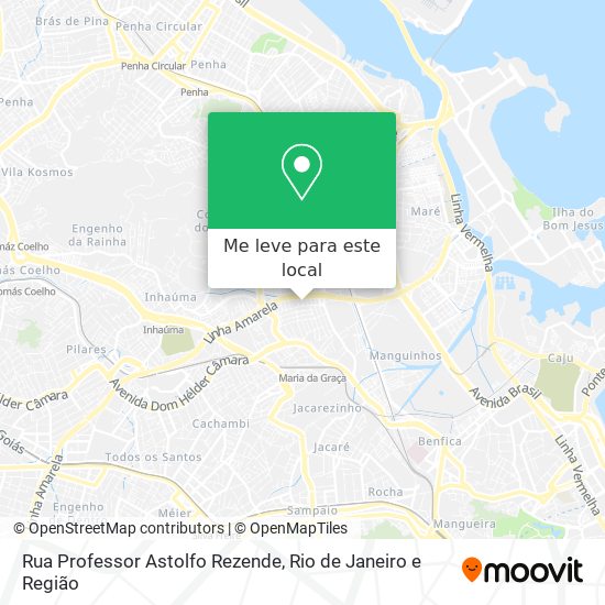 Rua Professor Astolfo Rezende mapa