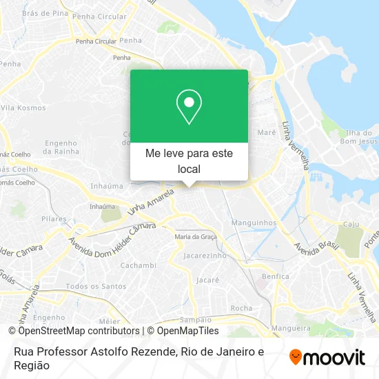 Rua Professor Astolfo Rezende mapa