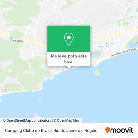 Camping Clube do Brasil mapa