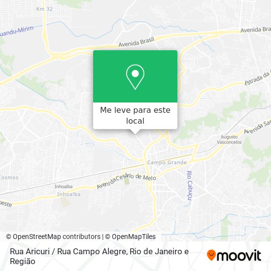 Rua Aricuri / Rua Campo Alegre mapa