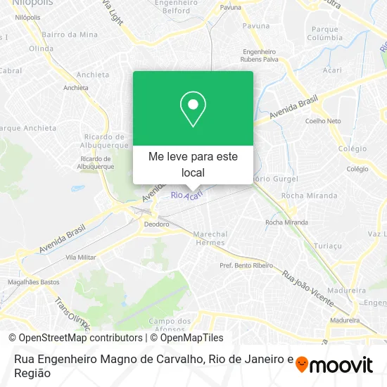 Rua Engenheiro Magno de Carvalho mapa