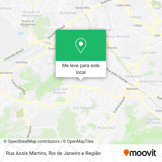Rua Assis Martins mapa