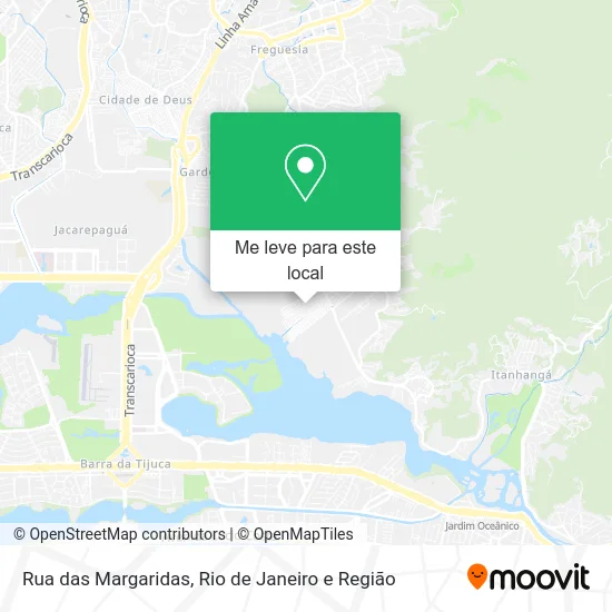 Rua das Margaridas mapa