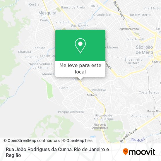 Rua João Rodrigues da Cunha mapa