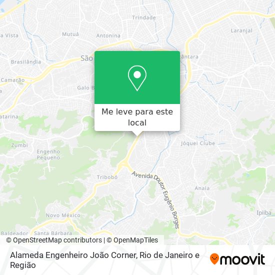 Alameda Engenheiro João Corner mapa