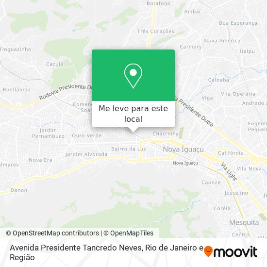 Avenida Presidente Tancredo Neves mapa