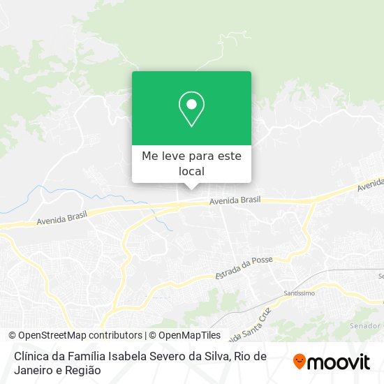 Clínica da Família Isabela Severo da Silva mapa