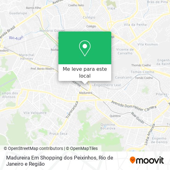 Madureira Em Shopping dos Peixinhos mapa