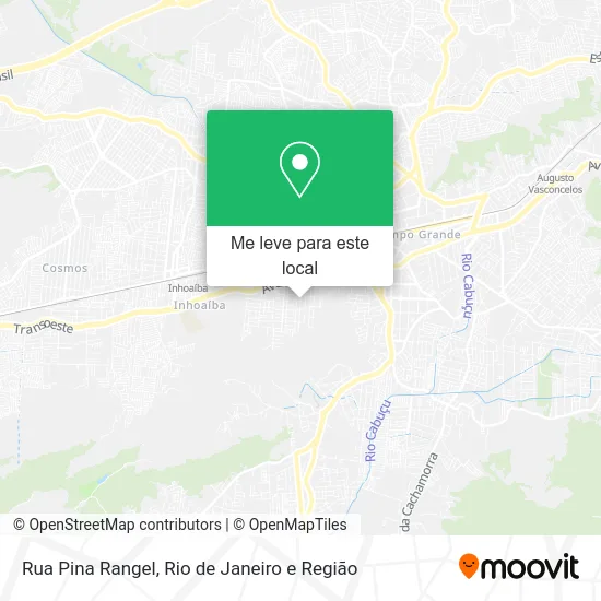 Rua Pina Rangel mapa