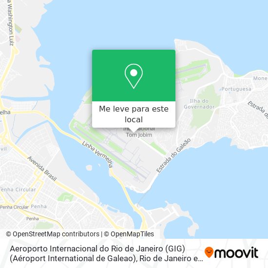 Aeroporto Internacional do Rio de Janeiro (GIG) (Aéroport International de Galeao) mapa