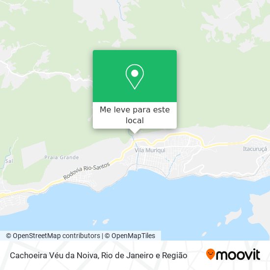 Cachoeira Véu da Noiva mapa