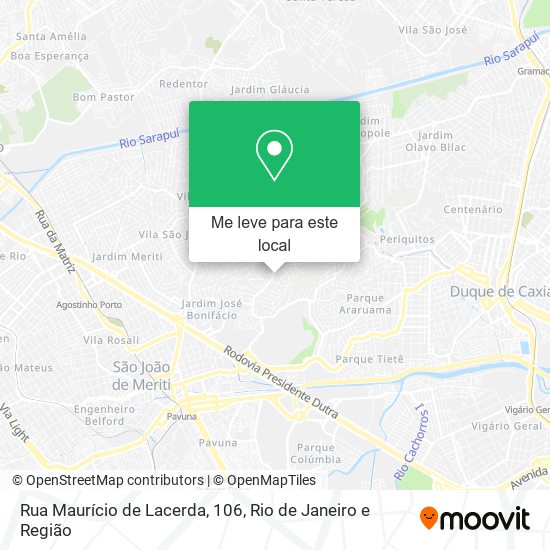 Rua Maurício de Lacerda, 106 mapa