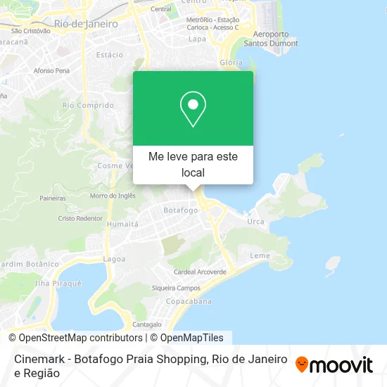 Cinemark - Botafogo Praia Shopping mapa