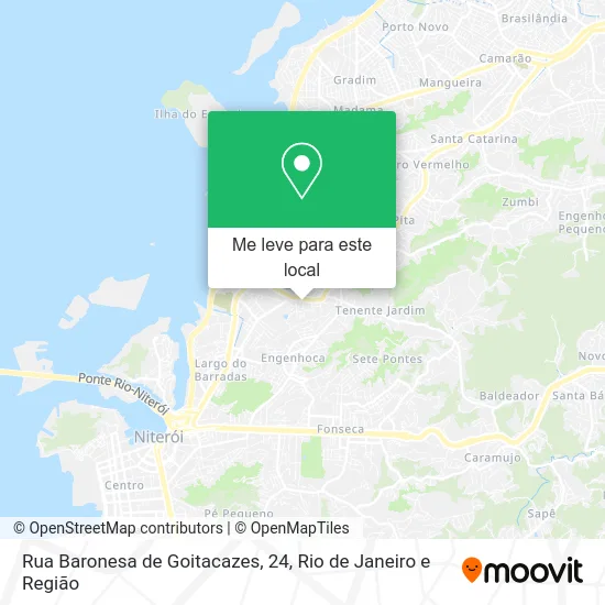 Rua Baronesa de Goitacazes, 24 mapa