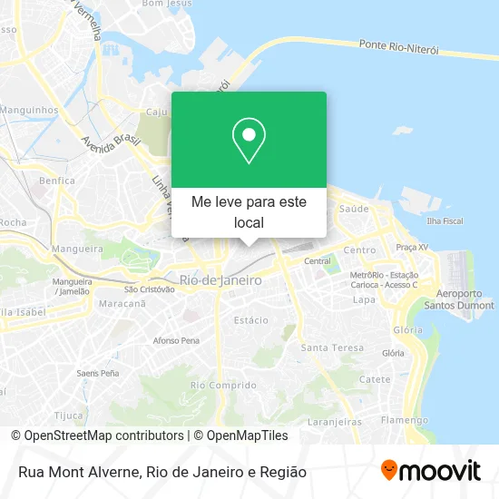 Rua Mont Alverne mapa