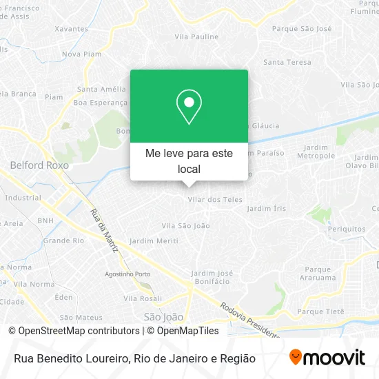 Rua Benedito Loureiro mapa