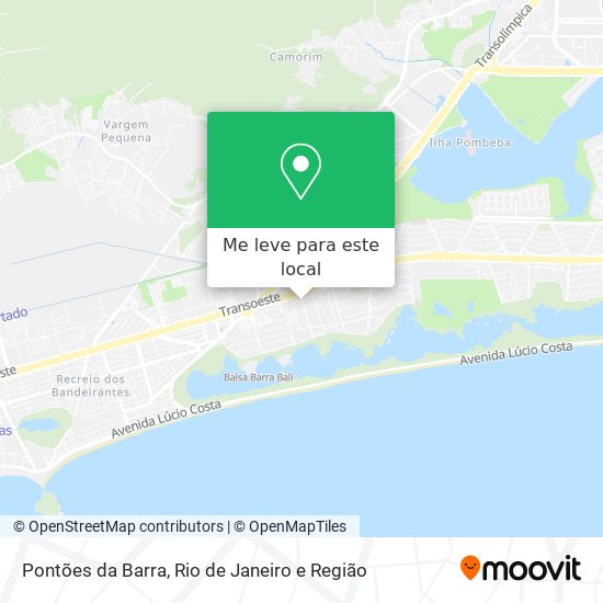 Pontões da Barra mapa