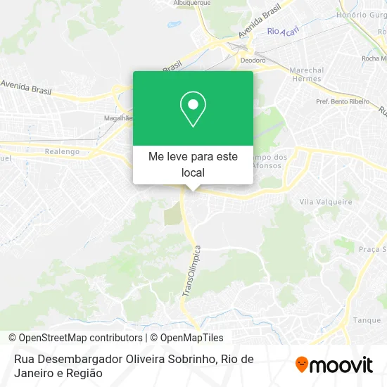 Rua Desembargador Oliveira Sobrinho mapa