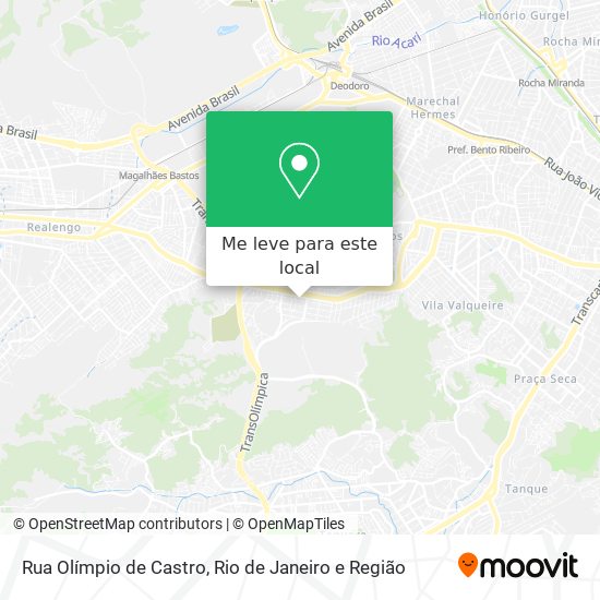 Rua Olímpio de Castro mapa