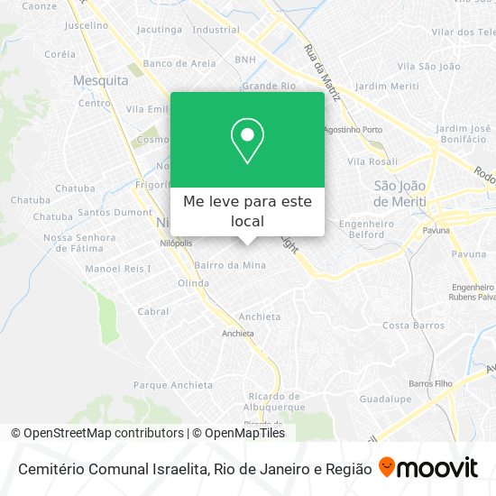 Cemitério Comunal Israelita mapa