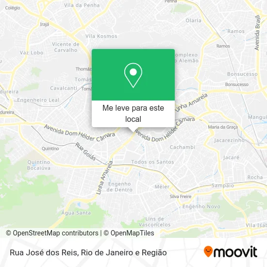 Rua José dos Reis mapa