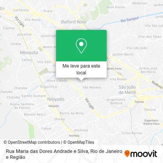 Rua Maria das Dores Andrade e Silva mapa