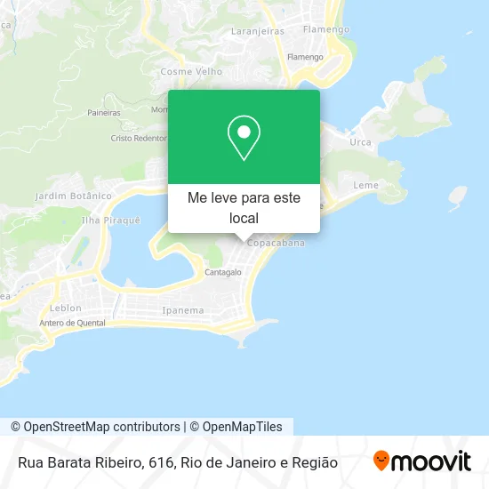 Rua Barata Ribeiro, 616 mapa