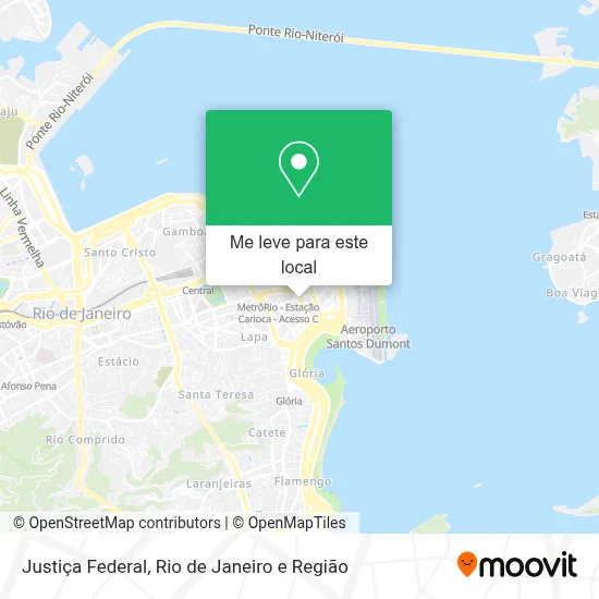 Justiça Federal mapa