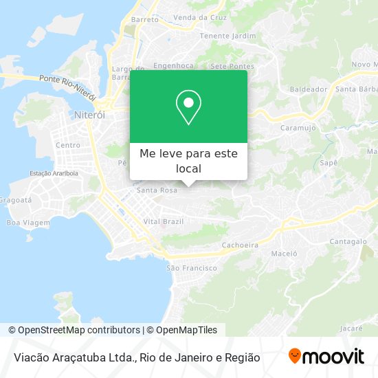 Viacão Araçatuba Ltda. mapa