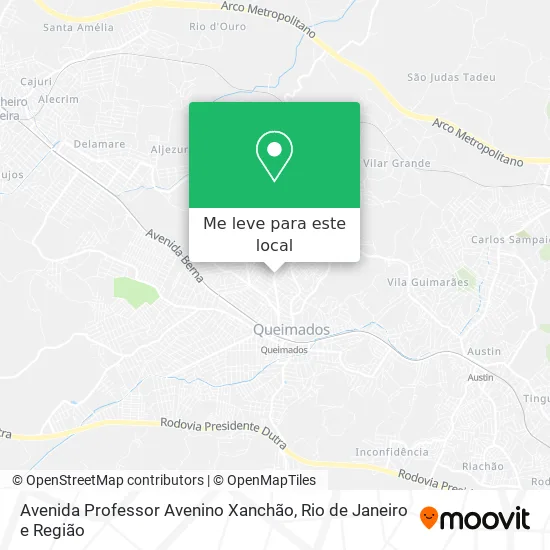 Avenida Professor Avenino Xanchão mapa