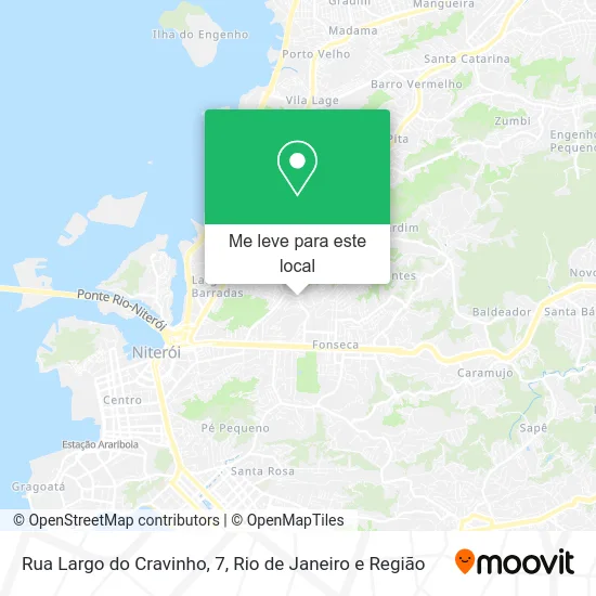Rua Largo do Cravinho, 7 mapa