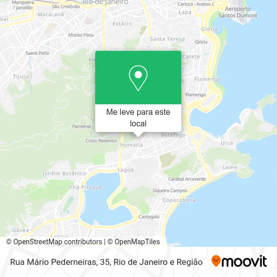 Rua Mário Pederneiras, 35 mapa