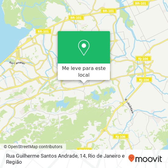 Rua Guilherme Santos Andrade, 14 mapa