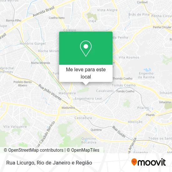 Rua Licurgo mapa