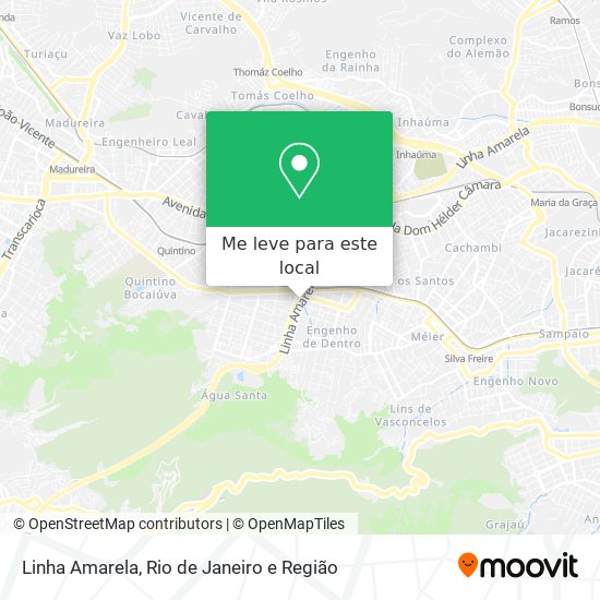 Linha Amarela mapa