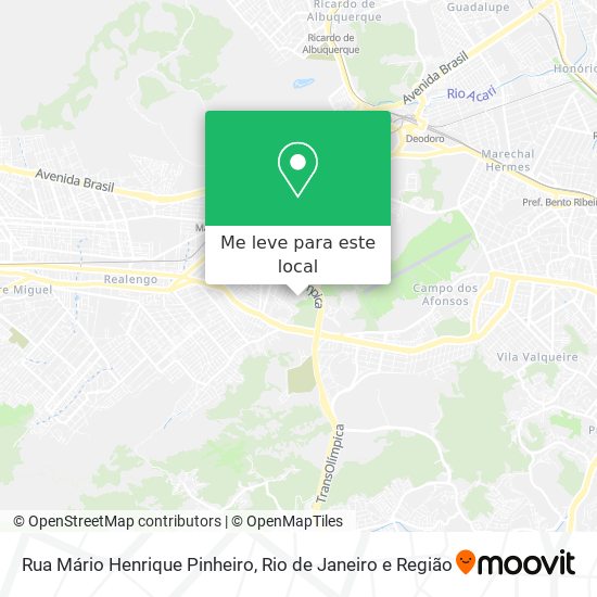 Rua Mário Henrique Pinheiro mapa