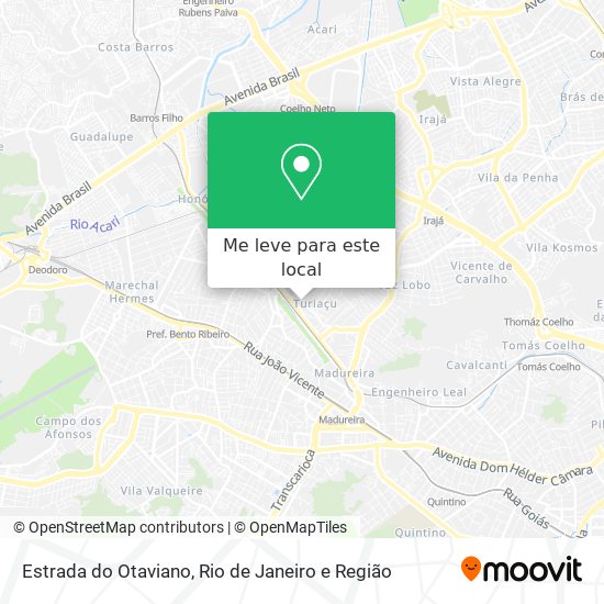 Estrada do Otaviano mapa