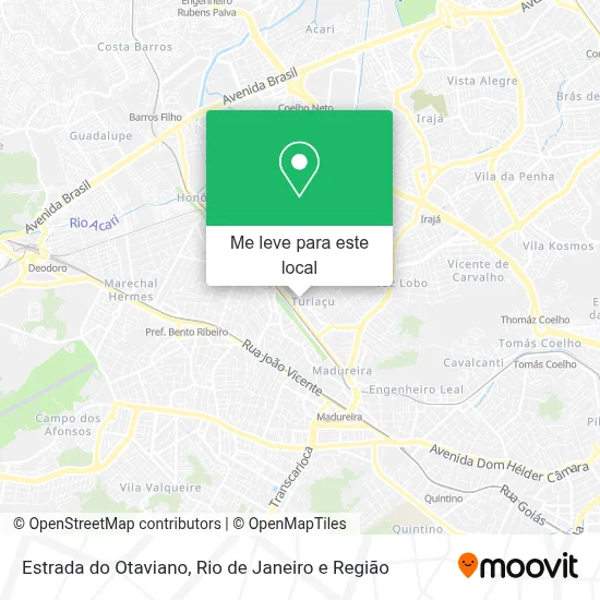 Estrada do Otaviano mapa