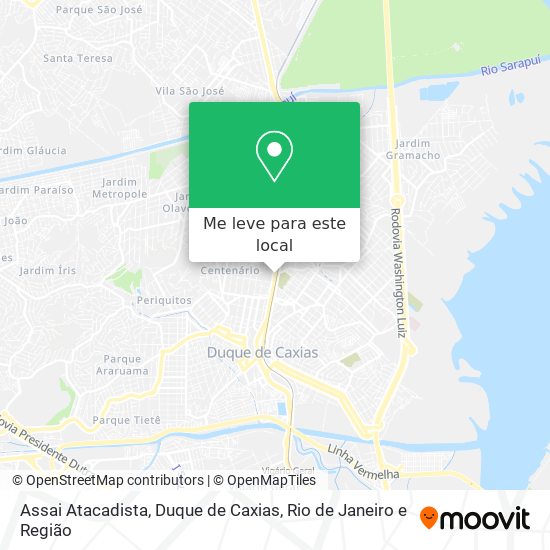 Assai Atacadista, Duque de Caxias mapa