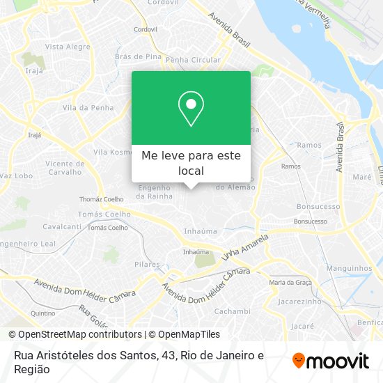 Rua Aristóteles dos Santos, 43 mapa