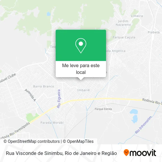 Rua Visconde de Sinimbu mapa